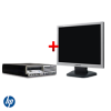 PC HP DC7600 USFF, Pentium D Dual Core 2.8 GHz, 1024 MB, 80 GB, DVD-ROM + Monitor LCD