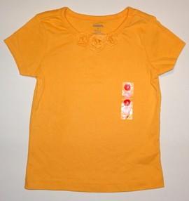 Tricou portocaliu fetite - 13787A