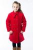 Palton de fetite pentru sezonul rece Red Simple - Rosu