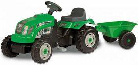 Tractor Cu Pedale Si Remorca Copii SMOBY 33329 Verde  - MYK00001752