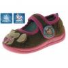 Pantofi de gradinita maro pentru fetite -