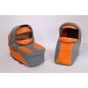 Carucior copii 3 in 1 q7 light grey orange - bbmq7-31