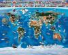 Tapet Copii Walltastic - Harta Lumii (Map of the World) - GFK031