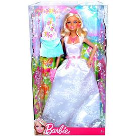 Papusa Barbie Mireasa -  cu buchet de flori - MTX9444