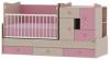Mobilier modular din lemn sonic steraj cu roz -