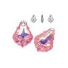 Pandantiv argint 925 cu swarovski&reg; elements baroque 22mm lt.rose