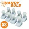 Set 8 becuri handy bulb led cu intrerupator