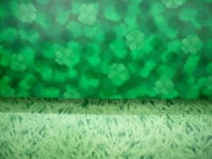 Linoleum Fantasy clover green