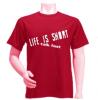 Tricou rosu life is short