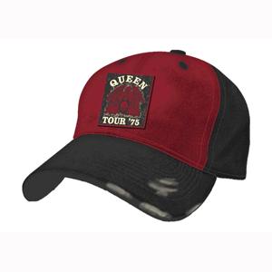 Queen - Crest W Tour75 Red Black Adj Cap cod TC101685QUN