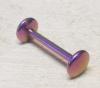 Piercing titanium tongue bar roz/mov (cjl)