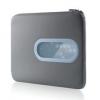 Husa notebook Belkin Neoprene Window Sleeve Dark Grey/Light Blue 15.4 inch