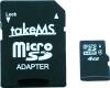 Card memorie TAKEMS MicroSD 4GB SDHC + 1 adaptor