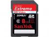 Card memorie sandisk sd card 8gb extreme hd video