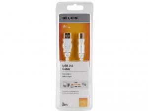 Cablu USB 2.0 A/B 3m, Belkin F3U154CP3M