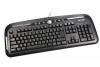 Tastatura DELUX DLK-8100U neagra-argintie