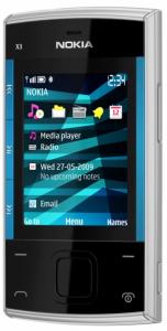 Telefon mobil NOKIA X3 Silver-Blue MOS