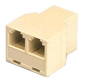 Adaptor modular triplu linie telefonica 4/6 (RJ11), (TEL-0036)