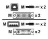 Cable Kit KVM, 3.6m cable, 2*DVI, 1*USB, 2*mini-phone, AVOCENT CBL0047