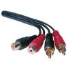 Cablu BELKIN audio 2xRCA-M/2xRCA-F F8V3092Aea5M
