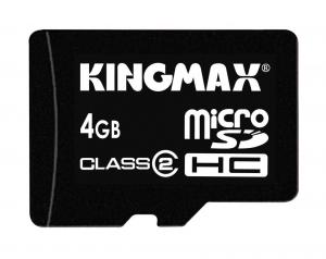Card memorie KINGMAX MicroSD 4GB SDHC CL2