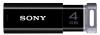 USB 2.0 CLICK 4GB  Sony, negru, USM4GPB