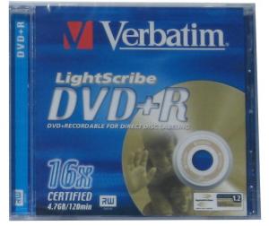 VERBATIM DVD+R 16x 4.7GB lightscribe