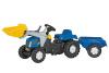 Tractor cu pedale si remorca copii rolly toys 023929