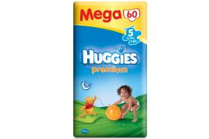 Scutece HUGGIES Premium 12-22 Kg 60 Bucati