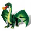 Dragon cu flacari - verde -
