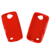 Husa protectie silicon spate rosie telefon Allview A5 Quad