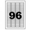 Etichete albe autoadezive 96/a4, 46 x 11.1mm, colturi rotunjite, 100