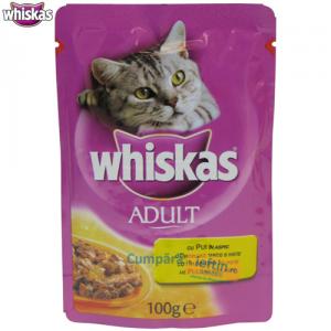 Hrana umeda pentru pisici Whiskas pui in aspic 100 gr