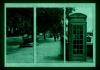 Set tablou 3 piese fosforescent cabina telefonica