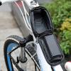 Borseta pentru bicicleta cu husa transparenta pentru telefon