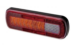 Lampa stop auto dreptunghiulara LED 6 functii Pozitie/Frana, Semnalizator progresiv, Ceata, Marsarier si Ochi pisica  10-30V