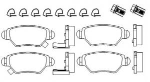 Placute de frana opel astra