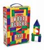 Cuburi din lemn colorate 100