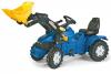 Tractor excavator cu pedale copii Albastru Rolly Toys