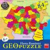 Puzzle geografic harta romaniei (49 piese)