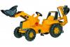 Tractor cu pedale copii galben 813001 rolly toys