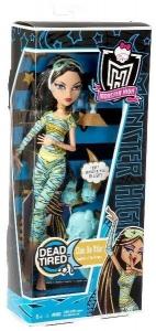 Papusa somnoroasa in pijama Monster High - Cleo de Nile, Monster High,  17_371 - SC RP Net Media SRL