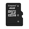 Card de memorie Kingston Micro-SDHC 4GB, Class 4