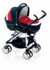 Cam - carucior 3 in 1 combi family albastru/rosu