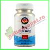 Vitamin k-2 100mcg 60 tablete activtab - kal / solaray (secom)