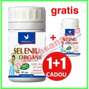 PROMOTIE Seleniu organic 80 capsule + Seleniu organic 40 capsule GRATIS - Herbagetica