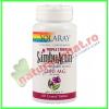 Sambu Actin Triple Strenght Black Elderberry 1200 mg ( Extract Fructe Soc ) 60 tablete filmate - Solaray - Secom