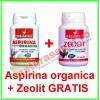Promotie aspirina organica 40 capsule + zeolit