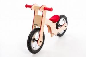 Bicicleta de balans din lemn pentru copii 36luni+ Pipello Lilly Red