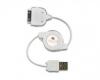 Cablu incarcare retractabil Apple iPhone 4/4S
